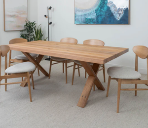 Ensemble de table à manger carrée en bois d'acacia massif écologique haut de gamme pour les maisons modernes, les restaurants, les hôtels et les villas - Product Image 4