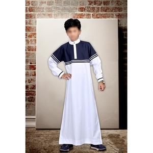 Exportadores indios Venta Ropa y accesorios musulmanes tradicionales Niños Thobes Patrón liso Manga completa Longitud Razonable Pries - Product Image 1