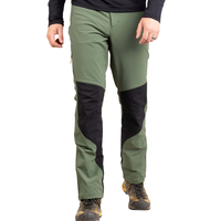 Pantalon de sport décontracté pour homme - Tissu softshell respirant, séchage rapide, coupe-vent, extensible, léger, taille élastique, pour l'extérieur