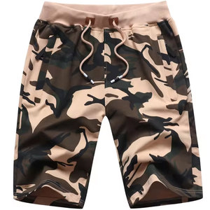 Custom <b>Men's</b> Gym <b>Shorts</b> Camo Style Drawstring Closure Made Pakistan Sublimation Printed Casual <b>Knee</b> <b>Length</b> Polyester OEM Design - Product Image 1