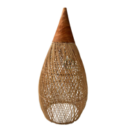 Abat-jour en rotin naturel tissé à la main, écologique et unique, décoration moderne rustique pour la maison, pour le salon, vente en gros, fabriqué au Vietnam