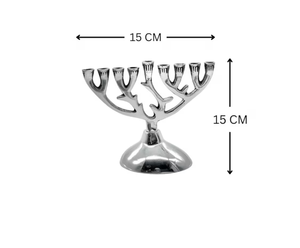 Chandelier Menorah en aluminium massif unique, décoration de Noël, centre de table de mariage, bougeoir, décoration de table à domicile - Product Image 2