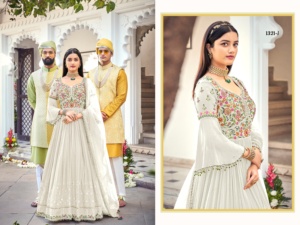 Dernière tenue de créateur à feuilles persistantes Costume Salwar en fausse georgette lourde et Dupatta avec broderie Séquence Diamant Travail Femme Mode - Product Image 3