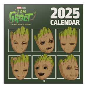 Calendrier en papier Marvel 2025 I Am Groot, calendrier de bureau et mural pour l'affichage et la promotion - Product Image 2
