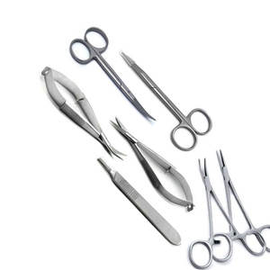 Gran oferta de instrumentos de Cirugía de blefaroplastia Manual, juego de 13 piezas, herramientas quirúrgicas aprobadas por CE ISO para uso hospitalario - Product Image 6