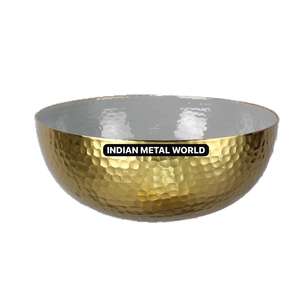 Tazón para servir de chocolate de metal de alta calidad, diseño atractivo, dulces, tazón para servir dulces para el hogar o el Hotel, tazón para servir postres - Product Image 1