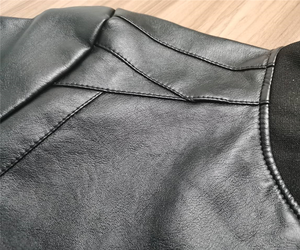 Chaqueta de cuero auténtico para mujer, chaqueta de motociclista de manga larga a la moda para otoño e invierno, 2020 - Product Image 2