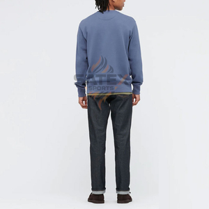 Service OEM Sweat-shirt unisexe Dernier design Couleur unie Manches longues Col rond Basiques 100% coton polaire Brodé Haute qualité - Product Image 3