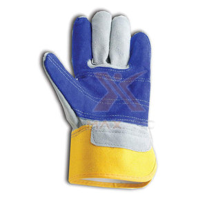Customized Leather Heat Protective Cut Resistant Working Gloves with Waterproof Anti-Slip & <b>Fire</b>-Proof Features Safety Cuff - Product Image 5