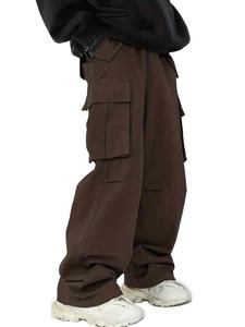 Pantalones Cargo de nailon para hombre, ropa de calle para exteriores, estilo Hip Hop, cintura elástica, ajuste holgado, ropa de trabajo informal con múltiples bolsillos, pantalones para correr - Product Image 6