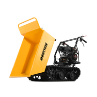 Mini brouette de construction en métal de dumper à chenilles à moteur de capacité de 300kg