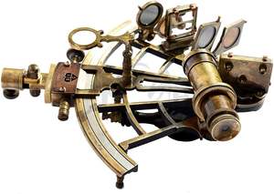 Sextant nautique allemand avec boîte en bois dur, fabriqué à la main, pour la décoration de la maison, de l'hôtel quantité minimale de commande, dernière expédition en laiton - Product Image 2