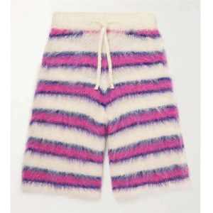 Nouvelle collection hiver 2026 : Shorts longs et amples en mohair pour femme – Grammage élevé, design personnalisé, 100 % coton mohair, matière chaude - Product Image 6