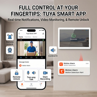 Système de sonnette vidéo intelligente Hiwink 2K avec résolution 2 fils, écran 7 pouces, Wi-Fi 5G, compatible Alexa et Google Home, pour plusieurs appartements