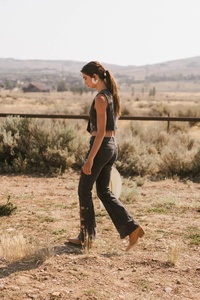 Latest Design Ladies Jeans <b>Pants</b> Vintage Printed Breathable Vintage All-Over Printing High Waist Straight Style Denim for Women - Product Image 6