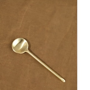 New Design Gold Plated Hot Selling Brass Tea <b>Coffee</b> <b>Spoons</b> With Designer Handles Customised Themes for Parties Cafes 2024 - Product Image 5