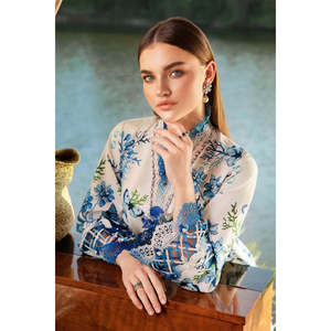 Colección Eid 2025 de Maria B, MPT-2510-B-TC-1172, Blusa de Chifón, Colección Primavera/Verano - Product Image 4
