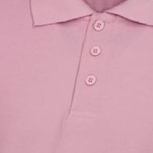 Polo rose pastel uni à manches courtes, design minimaliste et épuré, rose pâle décontracté, tissu respirant pour tous les jours - Product Image 4