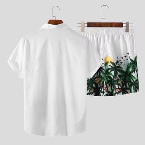 Wholesale <b>Beach</b> Wear for <b>Men's</b> Quick Dry <b>Shirts</b> and Shorts Set Breathable Plus Size <b>Men's</b> Summer Sets Customized - Product Image 3