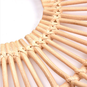 <b>Vintage</b> Modern Luxury Round Rattan <b>Wall</b> <b>Mirror</b> for Amazon FBA Direct From Vietnam Framed <b>Wall</b> Decoration for Home Use - Product Image 3