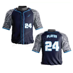Uniforme de Béisbol Deportivo Informal Personalizado, Transpirable, Impreso, de Secado Rápido, 100% Poliéster, Diseño de Logotipo Personalizado, Alta Calidad - Product Image 2