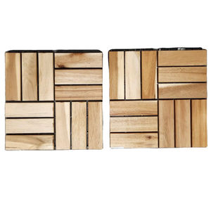 Baldosas de Madera de Acacia para Terraza Exterior, Piso Impermeable Encastrable - Product Image 1