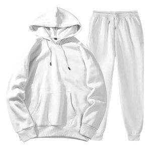 2024 hommes Jogging survêtement hiver 2 pièces tenues athlétiques Patchwork à capuche pull sport pantalon survêtement solide survêtements - Product Image 1