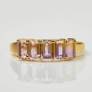 แหวนหิน ametrine สีเงินสเตอร์ลิง925ทึบเครื่องประดับแฟชั่นสำหรับงานแต่งงานงานเลี้ยงวันวาเลนไทน์ขายส่งจำนวนมาก - Product Image 2