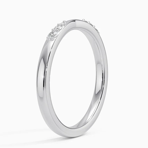 Anillo curvo brillante con diamante de moissanita en plata de ley 925 para mujeres que aman la sofisticación - Product Image 4