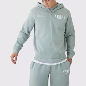 Sudadera con Capucha para Hombre, Estilo Holgado, Desgastada, con Efecto Desteñido por el Sol, de Algodón Grueso y Transpirable, Corte Regular, Impresión Digital - Product Image 4