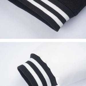 Veste collégiale classique avec col côtelé rayé et poignets Manteau Letterman en laine et cuir de qualité supérieure pour hommes et femmes - Product Image 6