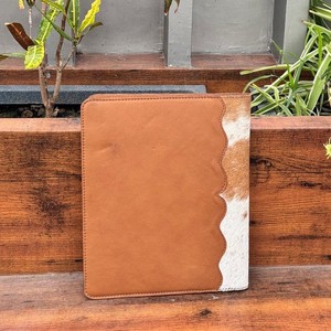 Hot Selling <b>A4</b> A5 Size File Cover <b>Portfolio</b> Papers Documents Organizer High Quality Soft Leather Cover With Tooling & Pockets - Product Image 6
