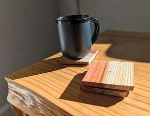 Posavasos de madera cuadrado de lujo de alta calidad Estilo clásico para uso en la cocina a un precio razonable - Product Image 3