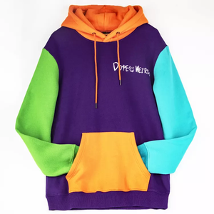 Sweat à capuche en coton épais pour homme, haute qualité, logo personnalisé, impression unie, tailles XS à 6XL, patchs color-block, teinture unie automne - Product Image 6