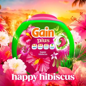 ผงซักฟอกแบบแคปซูล เกน พลัส ฟลิงส์ กลิ่นแฮปปี้ ฮิบิสคัส สูตรออลอินวัน ทำความสะอาดดีเยี่ยมจากเกน บรรจุ 45 แคปซูล - Product Image 3