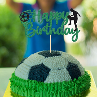 Fußball Fußball Cake Topper Alles Gute zum Geburtstag Dekoration Perfekt für Sport Themen party für Jungen Mädchen und Fußballfans
