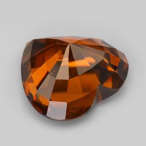 เพชรโมอิสอัญมณีสีส้มจากธรรมชาติเกรดยอดเยี่ยมพลอยทับทิมสีสูงตัดรูปหัวใจที่น่าตื่นตาตื่นใจทำเครื่องประดับพิเศษ - Product Image 2