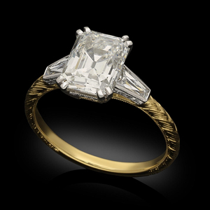 High-Quality 14k Solid Gold CVD Diamond <b>Ring</b> Solitaire Lab Grown Emerald Cut Diamond Wedding <b>Fine</b> <b>Rings</b> for Women - Product Image 1