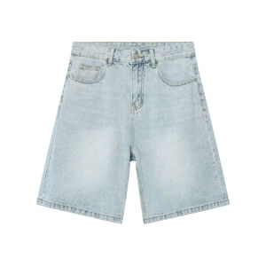 Hot Summer Vintage <b>Shorts</b> High Quality <b>Baggy</b> <b>shorts</b> <b>Men</b> Fit <b>Baggy</b> Jeans <b>Short</b> Dark Denim <b>Shorts</b> With Pocket for <b>Men</b> - Product Image 3