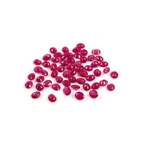 Rubis naturels de Bangkok, ovales calibrés 3x4mm 4x5mm, qualité supérieure, pierre précieuse en cristal, taille brillant, personnalisable, traité thermiquement, en vrac - Product Image 1