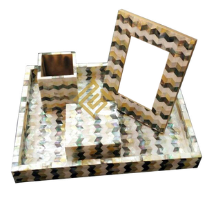 Indian Handmade Ceramic Bathroom Accessories Set Classic Wooden Drink Coaster Horn Bone <b>Square</b> Shape Resin Wood Latest Mats Pads - Product Image 2