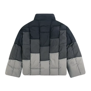 แจ็คเก็ตดาวน์แฟชั่นสตรีทแวร์ฤดูหนาวแบบกำหนดเองของ OEM พร้อมปกตั้ง ผ้าฝ้ายกันลม คุณภาพสูงแบบกำหนดเอง ปี 2026 - Product Image 6