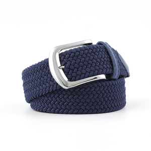 Men's Multiple Colors Adjustable Braided Stretch Leather <b>Elastic</b> Stretch <b>Belt</b> With Customizable Logo - Product Image 6