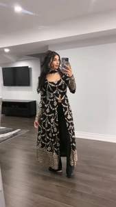 ชุดชาติพันธุ์ที่สวยงามใน foux gorgette ด้านบนที่มีด้ายด้านหน้าและด้านหลังมีรายละเอียดปลีกย่อยของด้ายที่มีขนาด <span class=keywords><strong>M</strong></span> XL XXL กับอัตรากำไร3XL - Product Image 5