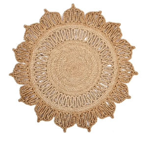 Wholesale <b>Placemats</b> Handmade Cotton Woven Place Mats <b>Round</b> Eco Friendly Natural <b>Round</b> Straw Mat <b>Placemat</b> Braided <b>Placemats</b> - Product Image 1