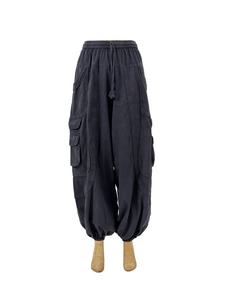 Pantalon cargo streetwear tendance de haute qualité avec logo personnalisé, coupe décontractée, multi-poches, pantalon décontracté - Product Image 4