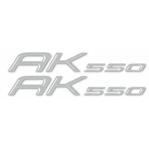 2 Adesivi 3D in Resina Gel con Scritta AK 550 per Scooter KIMCO AK550, Nuovi Accessori per Personalizzazione Moto - Product Image 1