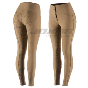 Jodhpurs ecuestres para mujer que ofrecen un diseño delgado de tela resistente a la humedad y comodidad confiable para el entrenamiento y el espectáculo - Product Image 4