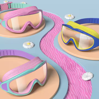 Ensemble de lunettes de natation pour enfants, anti-buée, protection UV, lentilles en PC imperméables, haute qualité pour enfants et adolescents (âge 3-18 ans)