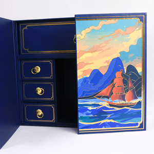 Elegante caja de pastel con cierre magnético con logotipo personalizado, embalaje rígido de Vietnam para postres y regalos de pastelería de primera calidad - Product Image 3